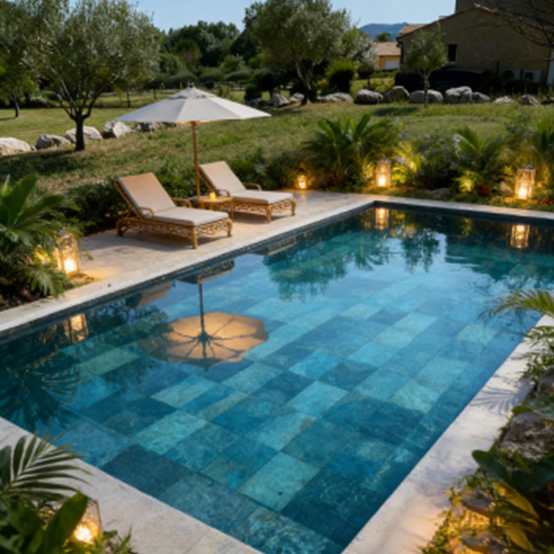 Luxury 1.5mm Swimming pool Liner Prefabricated Pond Inground Swimming pool Marble Patterned Pvc pool Liner Material On Sale