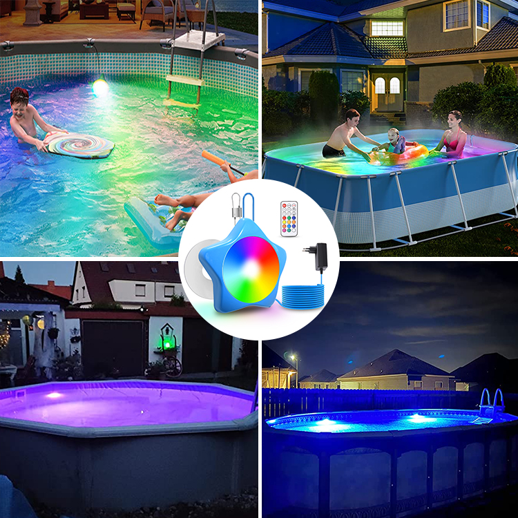 Ip68 Waterproof 12V LED Pool Lights Color-Changing with Magnetic App Remote Control for Above Ground and Inground Pools