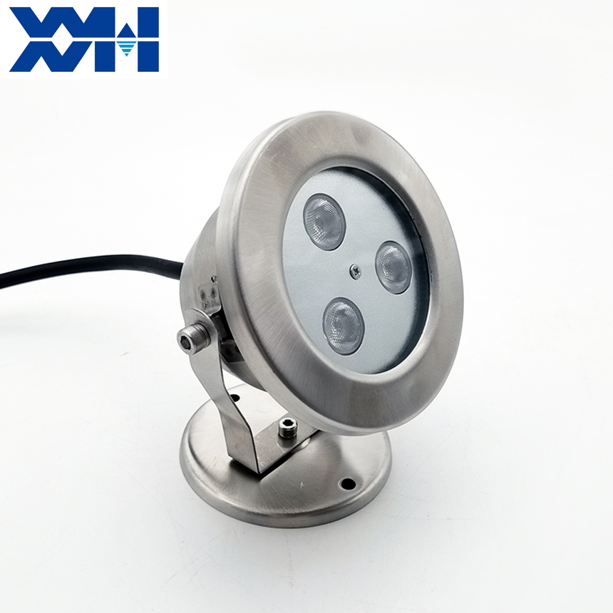 Outdoor Ip68 Waterproof Stainless Steel Dmx512 Controller Rgb Warm White 3000k Garden Fountain Landscape Underwater Pool Light