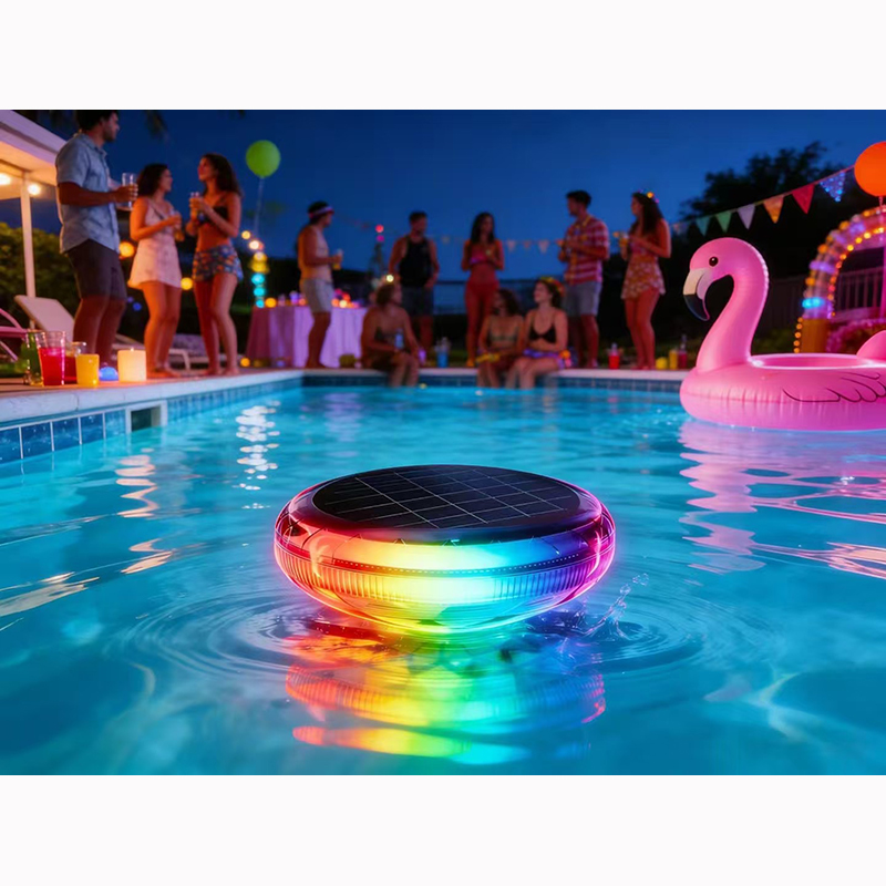 Wholesale Waterproof IP67 LED Full Color Floating Pool Lights DC24V Remote Control Smart Solar