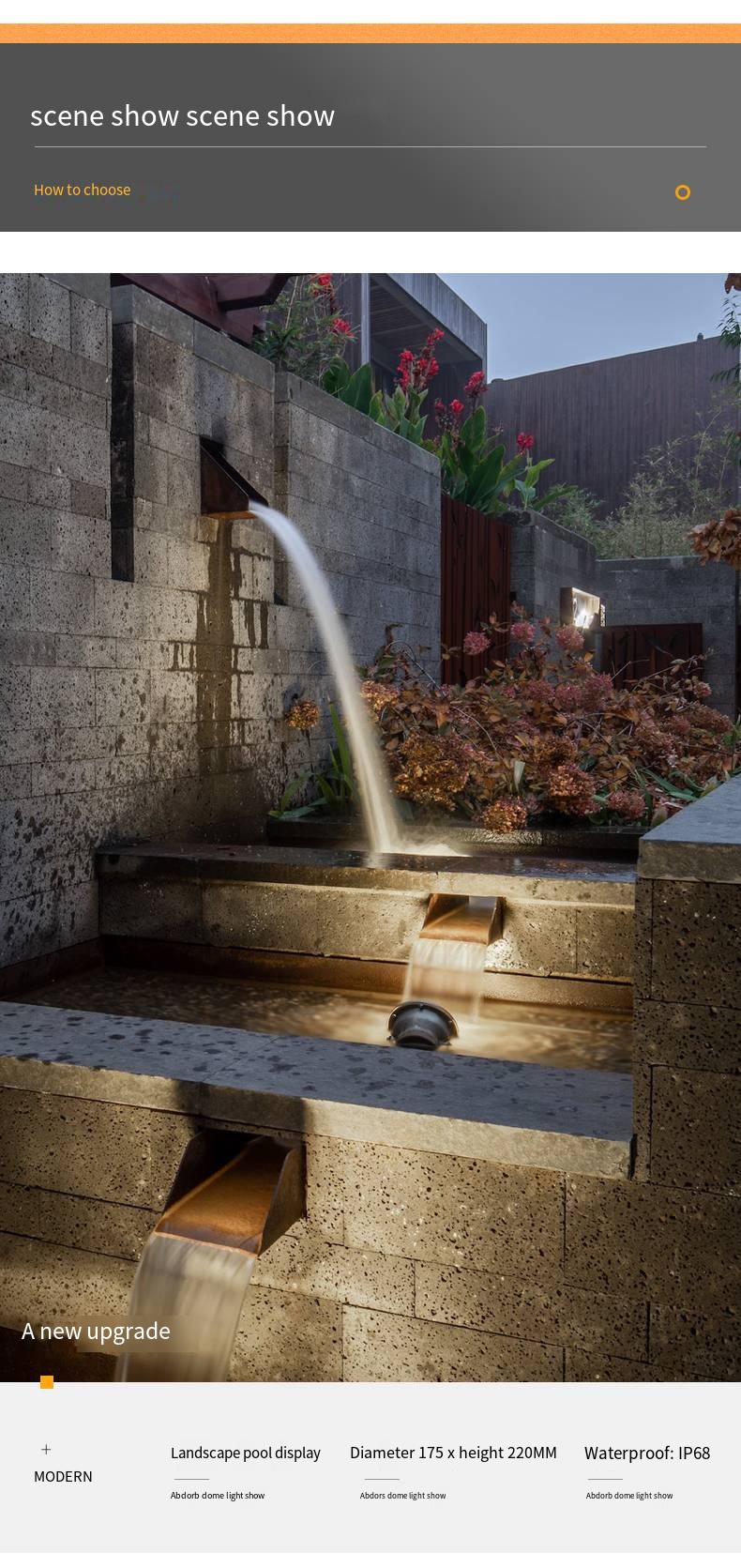 Outdoor Villa Garden Pool Light Low Voltage Landscape Lighting Underwater Glowing Diode RGB LED Fountain Light