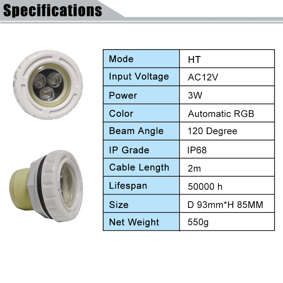 Submersible Spot Underwater Lighting Display