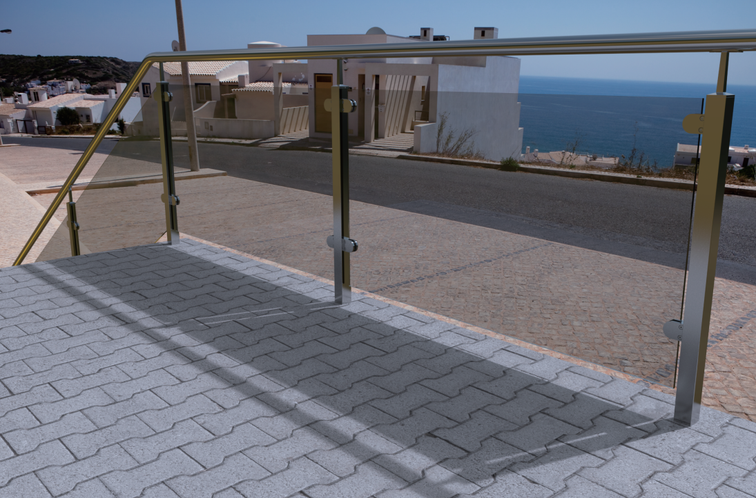 New Design Patented Frameless Glass Pool Fencing Solar Glass Spigot With LED Light