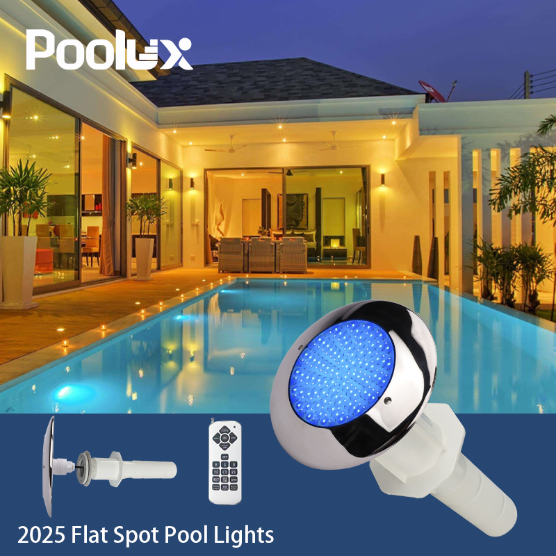 New Design Concrete Pool Linings LED 316SS Multiple Colors Long Pipe Stainless Steel Remote Control Outdoor Pool Spot Light