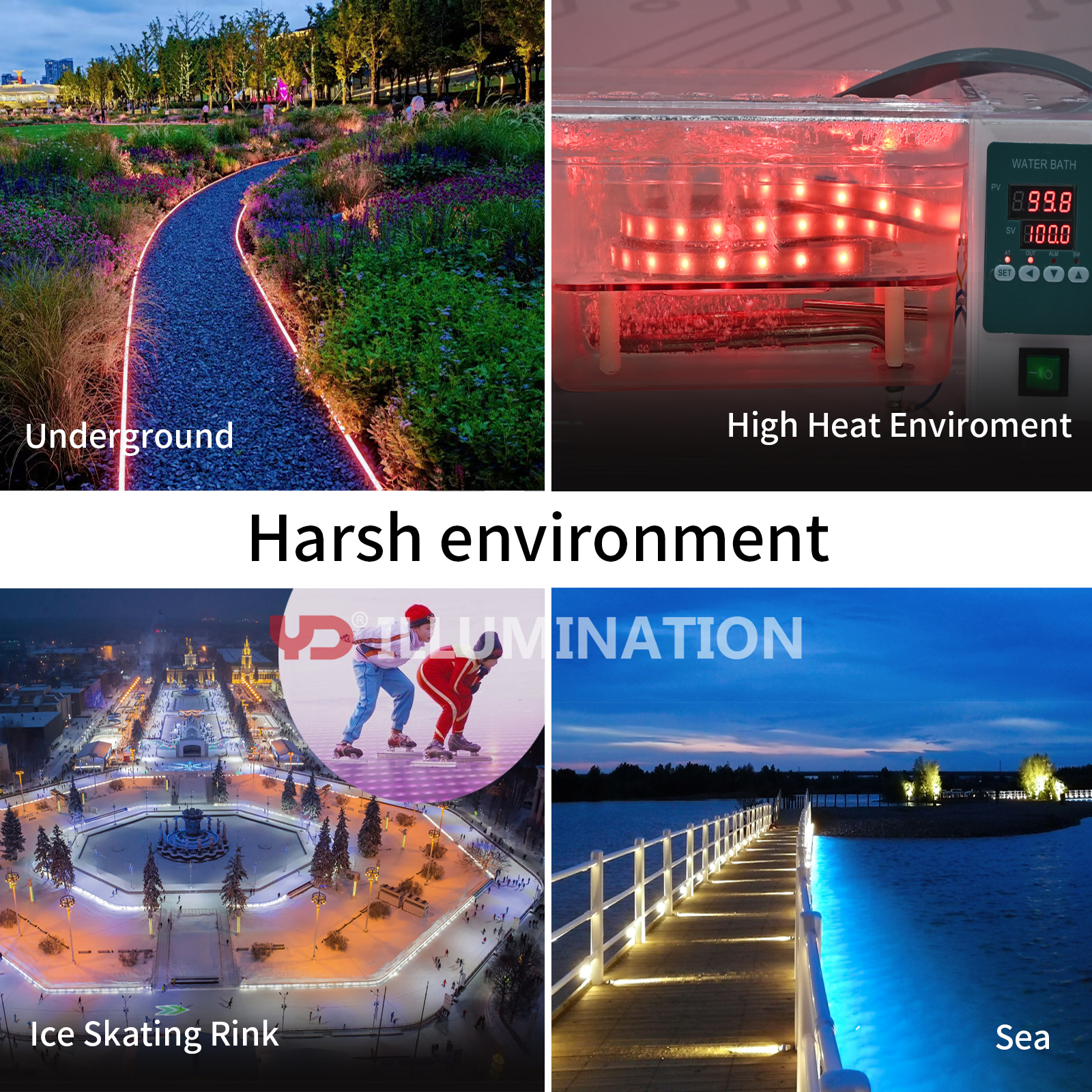 Outdoor Architectural Contour Lighting