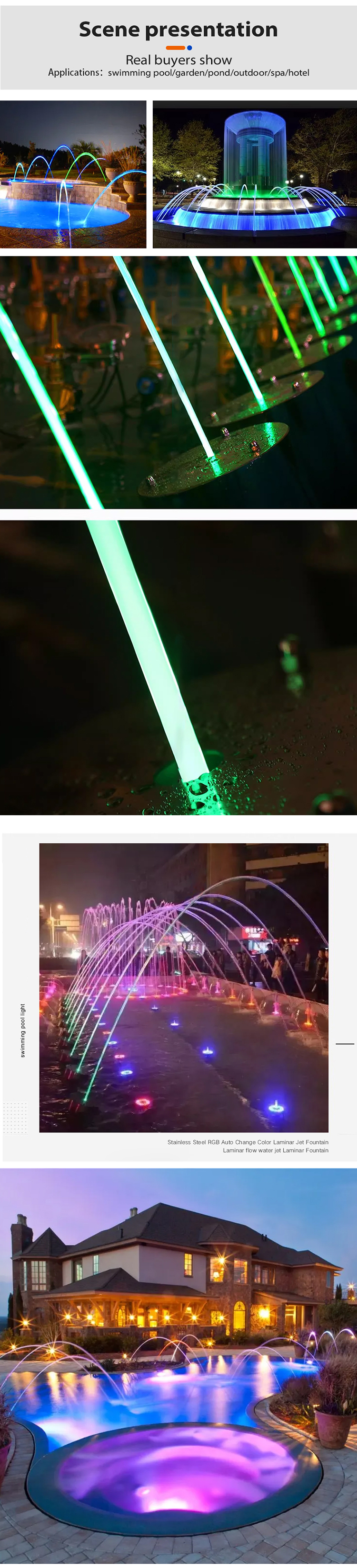 Underwater Fountain Light Display 3