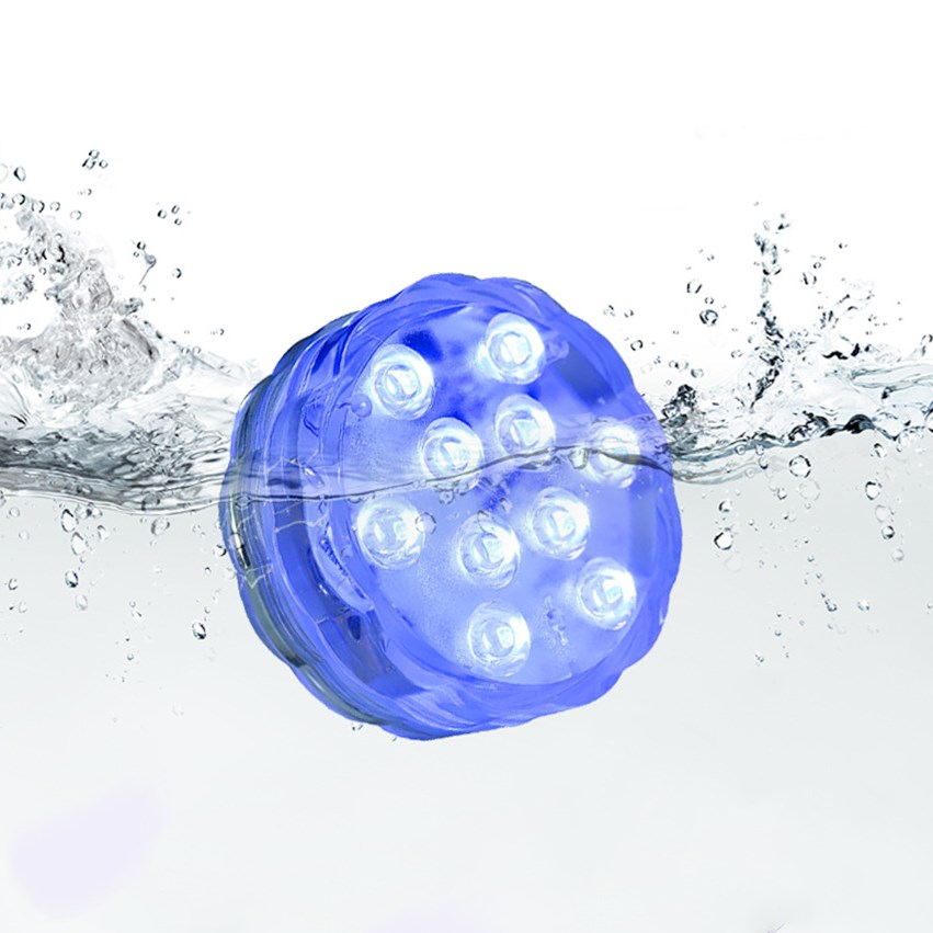 LED Remote Control Diving Light RGB Colorful Luminous Waterproof Light Swimming Pool Magnet Sucker Diving Spa Light