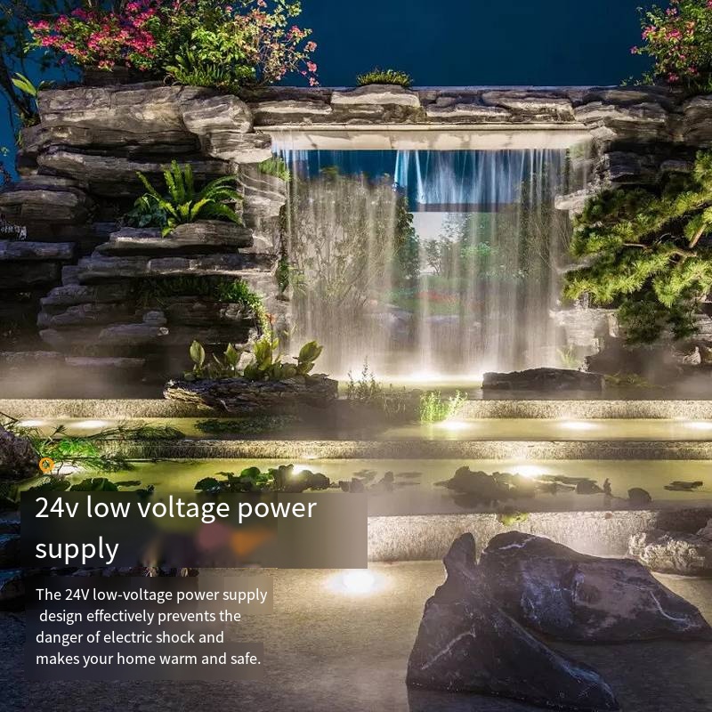 Outdoor Villa Garden Pool Light Low Voltage Landscape Lighting Underwater Glowing Diode RGB LED Fountain Light