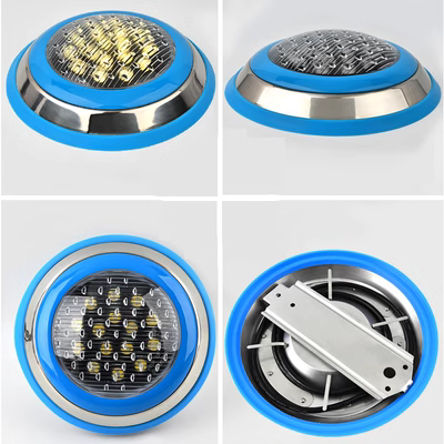 LED Swimming Pool Light Outdoor Waterproof Wall-Mounted Low Voltage 12V/24V Underwater RGB Colorful Water Bottom Wall Light IP68