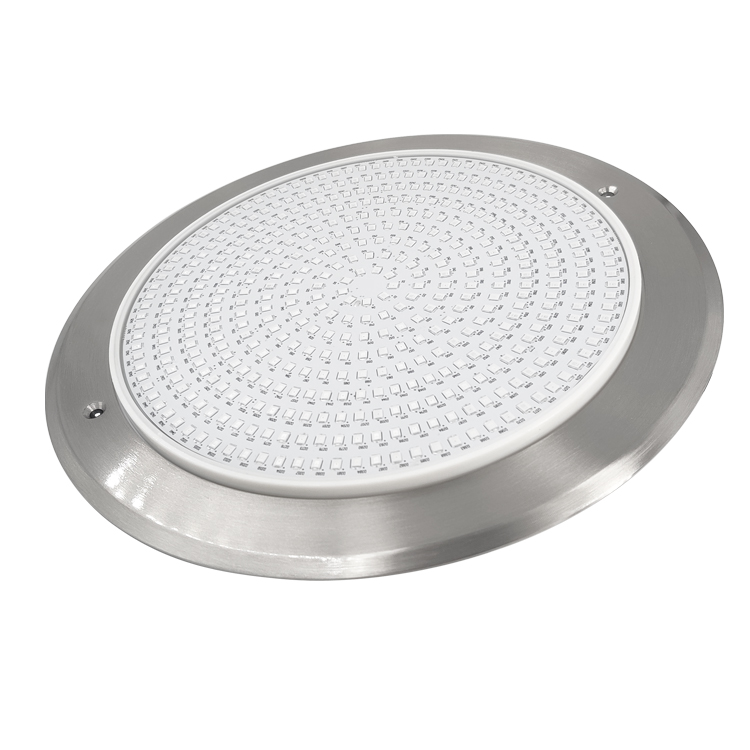 Yaokinglite YK-SP615 25W RGB Ultra Thin Wall Mounted 8mm Stainless Steel 12V IP68 Waterproof LED Swimming Pool Light