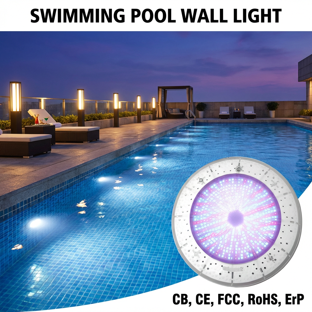 Swimming Pool Light Underwater Emaux LED Pool Light Wall Mounted IP68 Underwater Light Low Voltage 12V Underwater Atmosphere Light