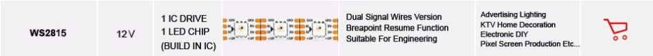 High Quality Pool Lighting DC12V 30 48 60 96Leds Rgbic Outdoor Waterproof Addressable Led Strip Ip68 Ws2811