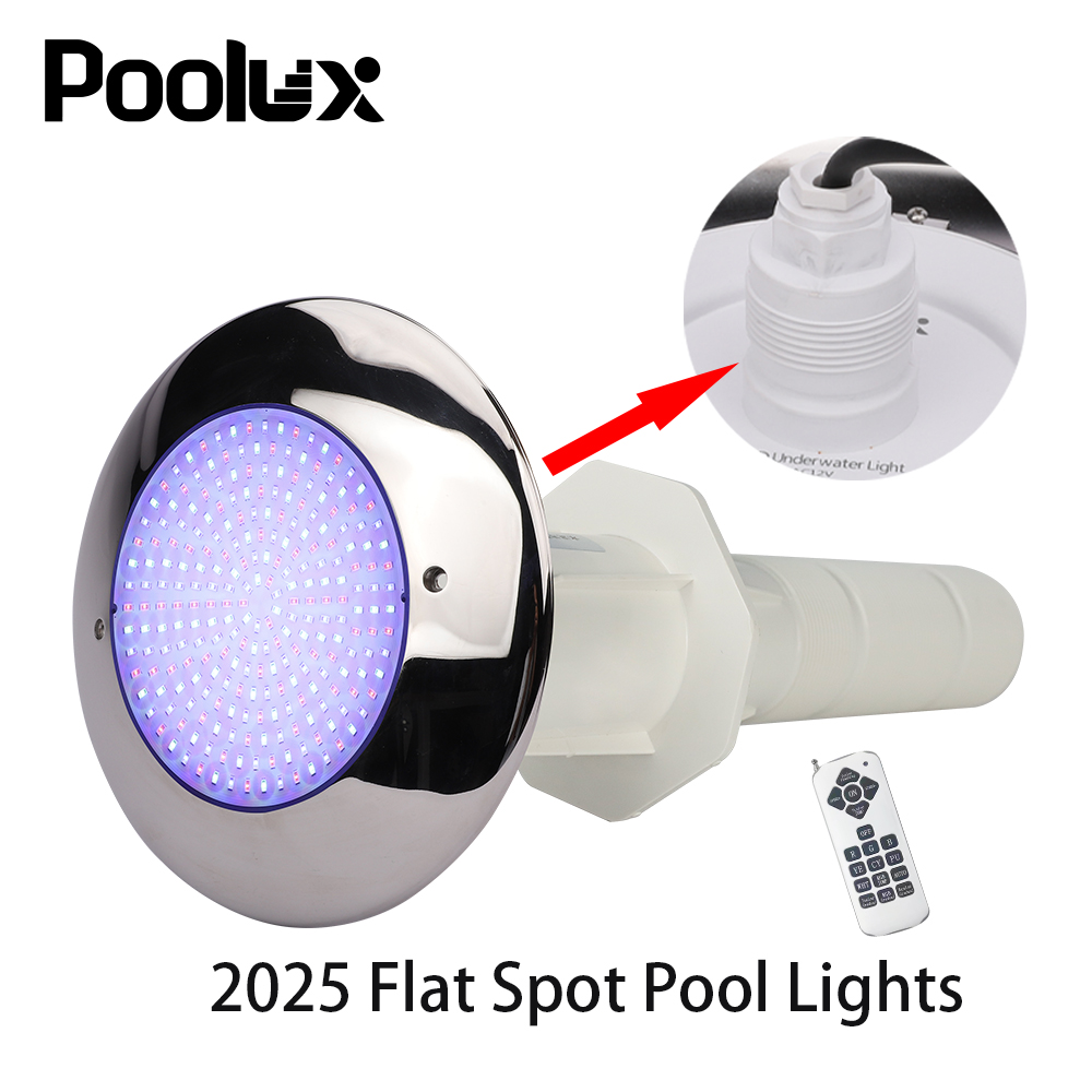 New Design Concrete Pool Linings LED 316SS Multiple Colors Long Pipe Stainless Steel Remote Control Outdoor Pool Spot Light