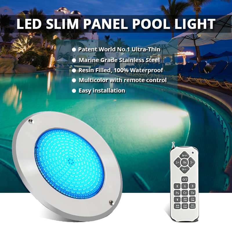 Inground pool light features
