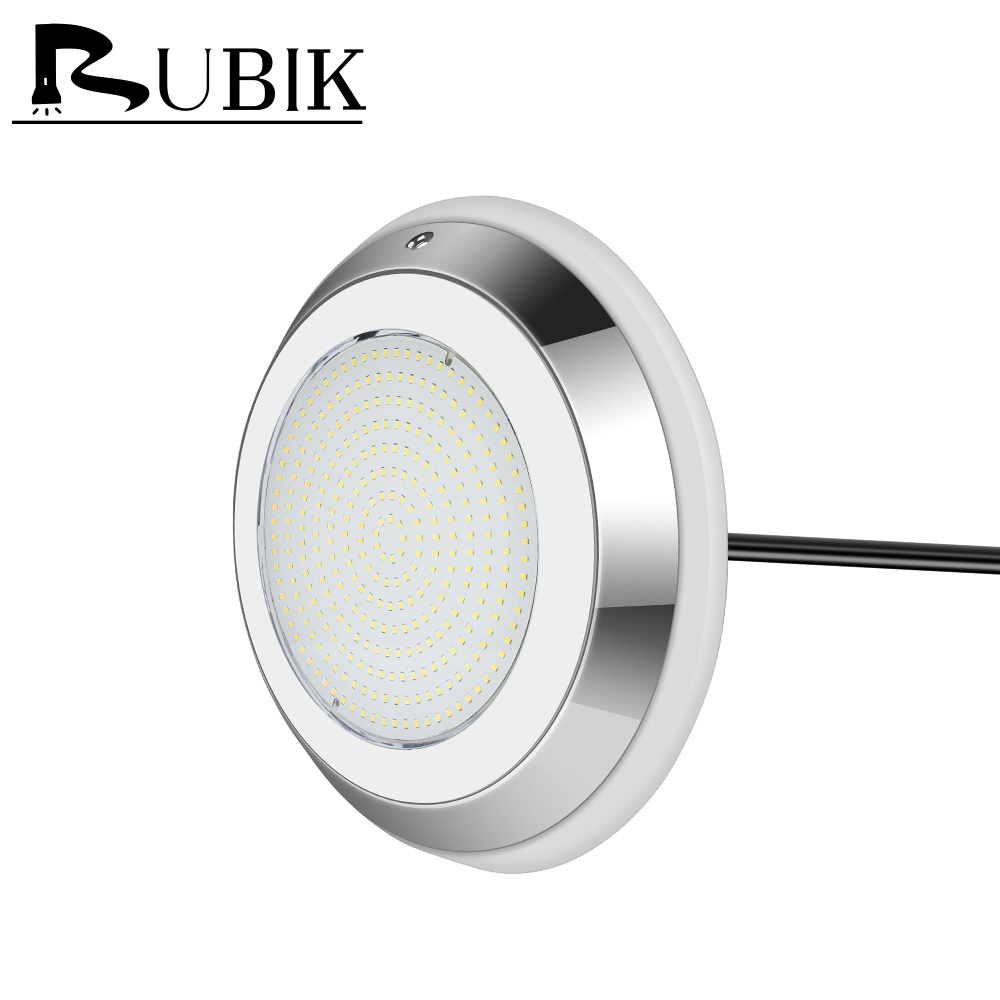 304 Stainless Steel ABS Waterproof LED Wall-Mounted 35W RGB Underwater Light IP68 Low Voltage Swimming Pools Landscape
