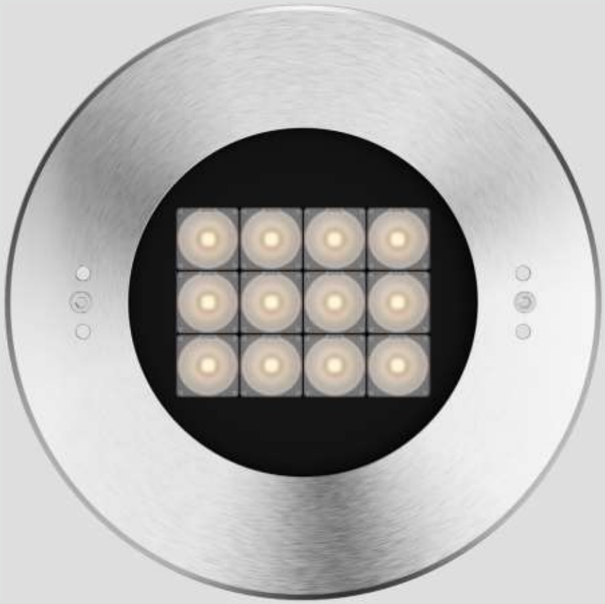Professional IP68 Recessed Luminaires for Swimming Pools - 316 Stainless Steel , Ultra-Clear Full Steel Glass Underwater Lights