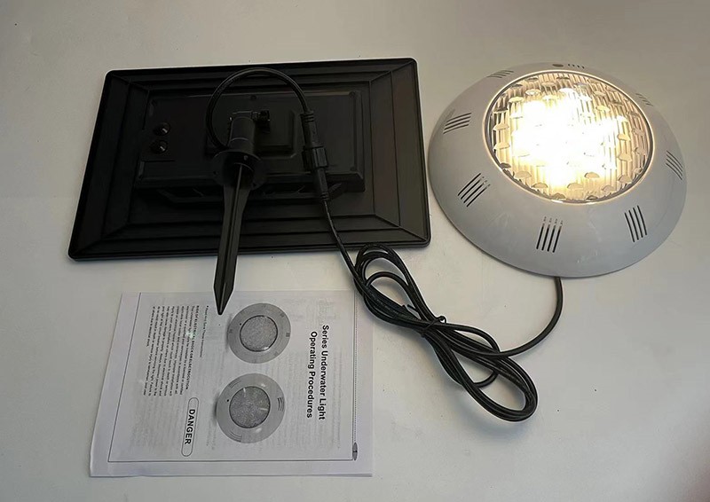 Jiadengcai Solar Underwater Light Solar Pool Landscape Light Dc6v Solar Panel Charging Pool Light