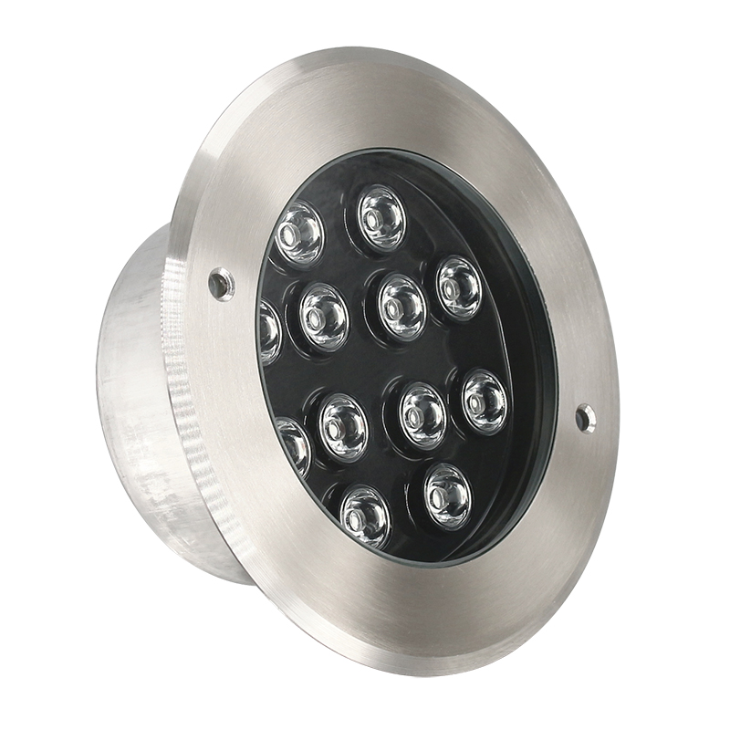 12W DMX RGB/Single Color LED IP68 Waterproof Stainless Steel Underwater Spot Light For Swimming Pool &amp; Landscape