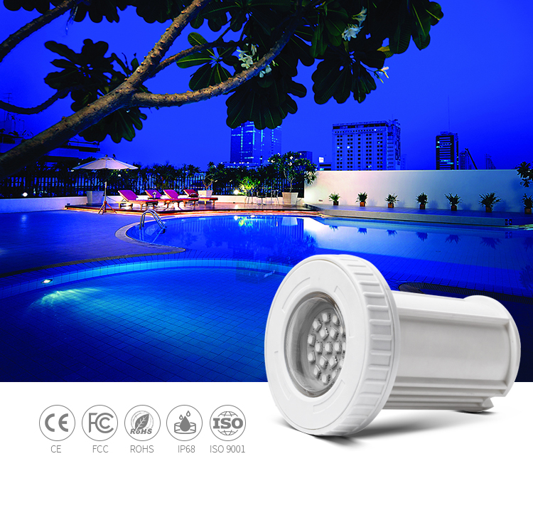 3W Mini Underwater Light Spa Vinyl Liner Fiberglass Led Swimming Pool Lights