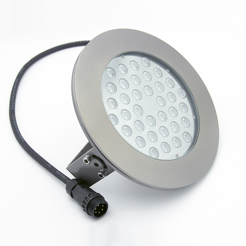 IP68 Waterproof Stainless Steel RGB Warm White Epristar LED Underwater Pool Pond Lights DMX-controlled Musical Water Jet
