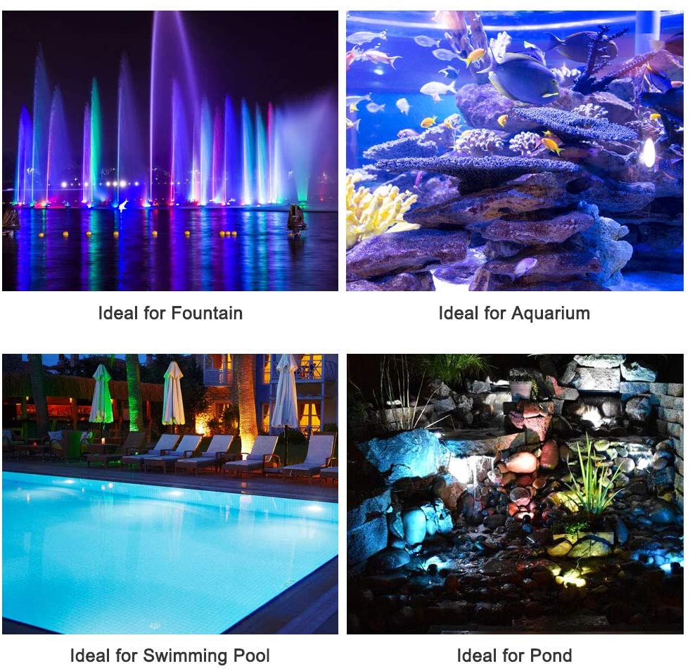 Swimming pool light application environments