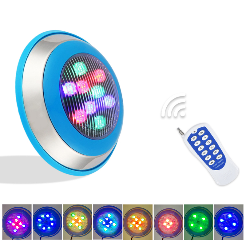 304 Stainless Steel Durable Outdoor IP68 Swimming Pool LED Light RGB Color-Changing CE Certified Low Voltage AC/DC 12V 3-Year