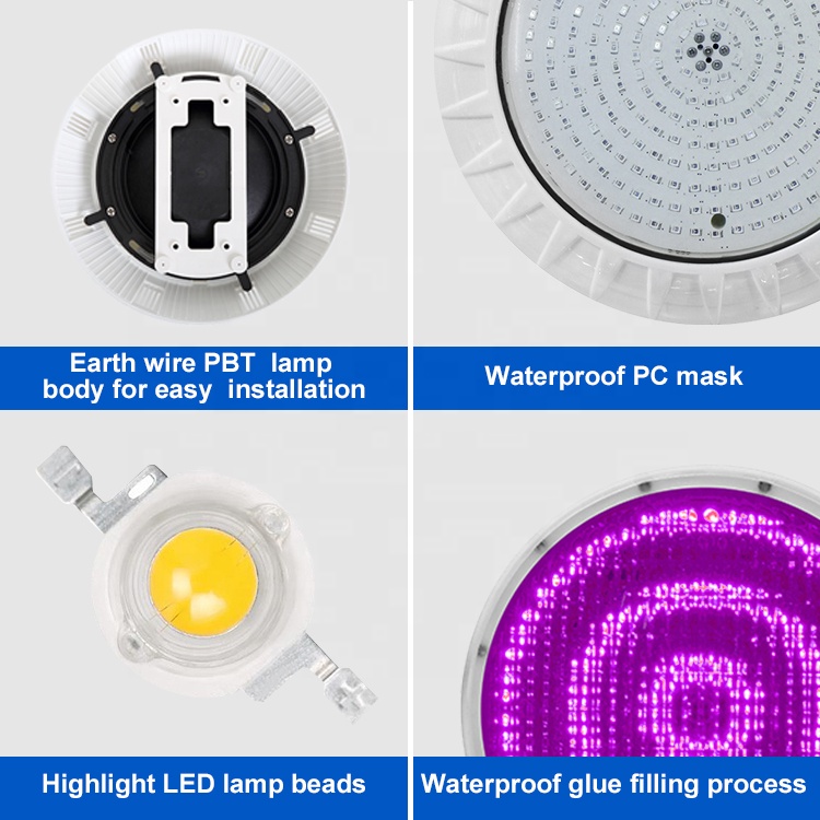 Water Faery 12V IP68 Underwater LED Swimming Pool White 10W to 35W Remote Control Durable for Safe Low Voltage Pool Light