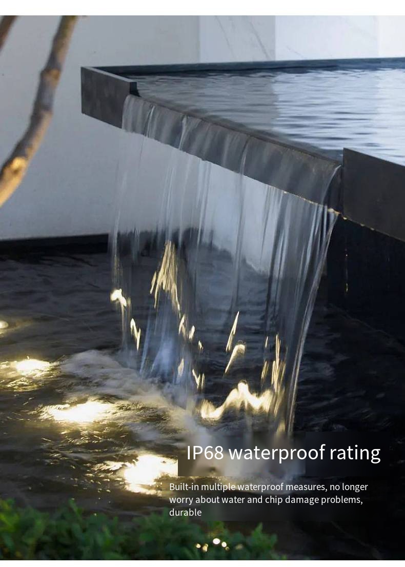 Outdoor Villa Garden Pool Light Low Voltage Landscape Lighting Underwater Glowing Diode RGB LED Fountain Light