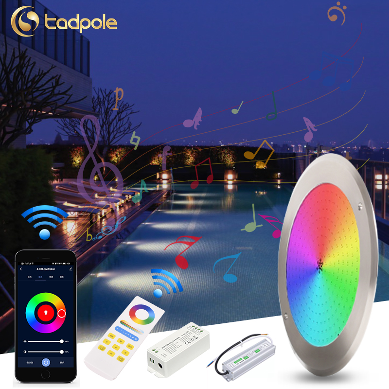 DC 12V Ip68 Waterproof 4 Wire RGB RGBW Stainless Steel Resin Filled Underwater Swimming Pool Led Light Low Voltage
