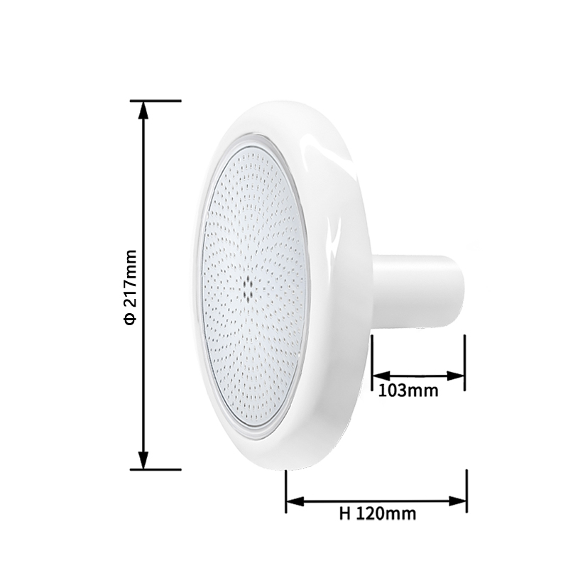 Refined Nicheless 1.5 Inch Color Changing Swimming Pool Light for Liner Concrete Fiberglass Pool 18W 35W RGB LED Pool Light