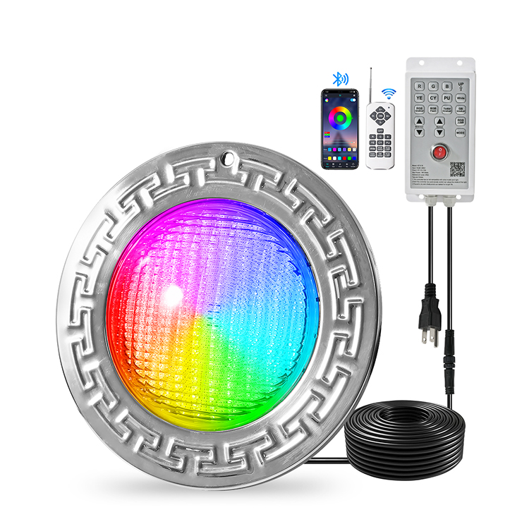 Tadpole 12V Ac Ip68 Waterproof Par56 35W Nicheless Smd2835 Remote Control Multicolor Led Rgb Underewater Light for Swim Pool