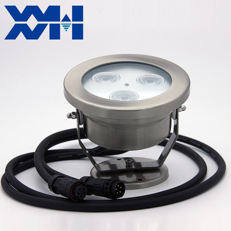 Outdoor Submersible Ip68 Waterproof Stainless Steel Rgbw Warm White DMX Floating Led Fountain Swimming Pool Underwater Light