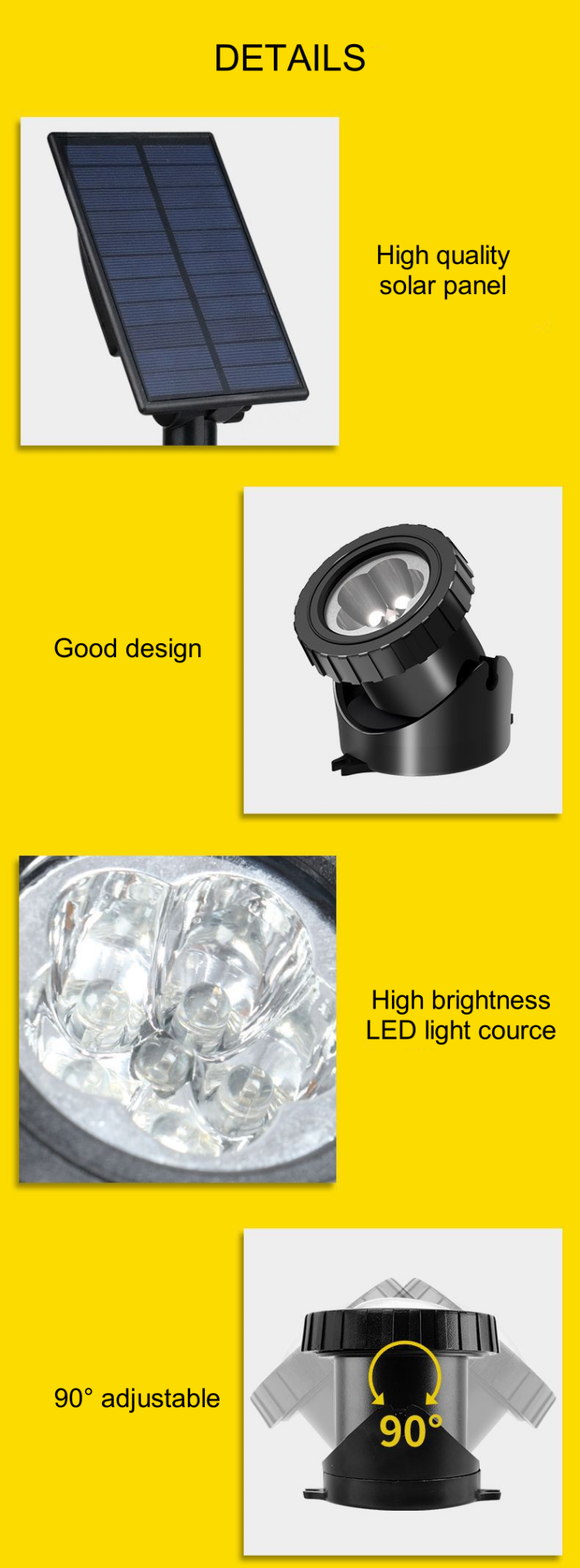Solar Underwater Lamp Detail