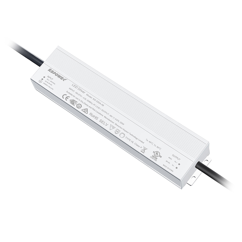 KSPOWER Customizable Slivery High PFC Adjustable Voltage 24V IP67 300W 5-Year Warranty For 91% Efficiency Swimming Pool Lights