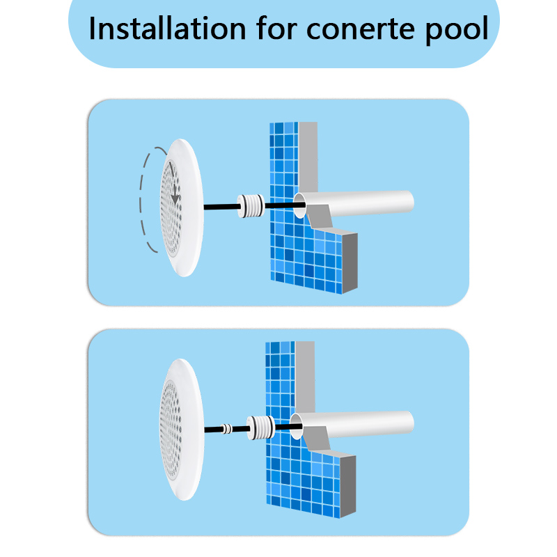 2026 New Design Remote/App Control RGBW Color Change Inground Pool Lights Above Ground Pool Lights