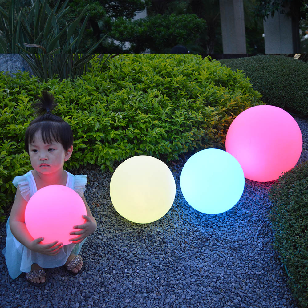 DC 5V Charge Color Change Garden Sphere RGB IP65 Waterproof Pool Floating LED Ball Light Outdoor Large Led Light Ball