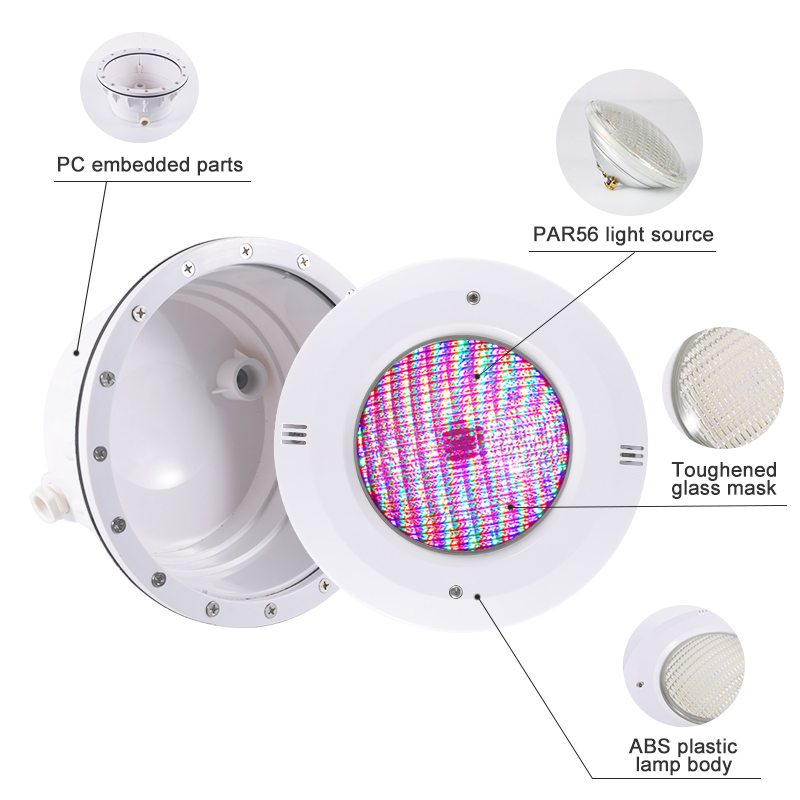 Recessed LED Pool Light PAR56 International LED Bulb Par56 Swimming Pool Light for Vinyl Liner Pool