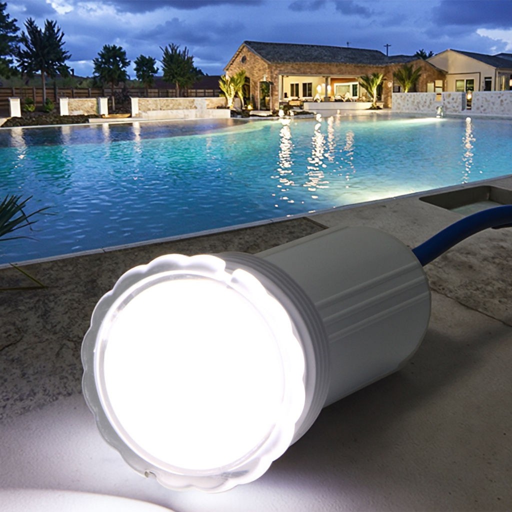 LanWo High Quality Multi-Color RGB RGBW 1.5 Inch Nicheless Pool Lamp 50mm 12W RGBW IP68 Underwater Light