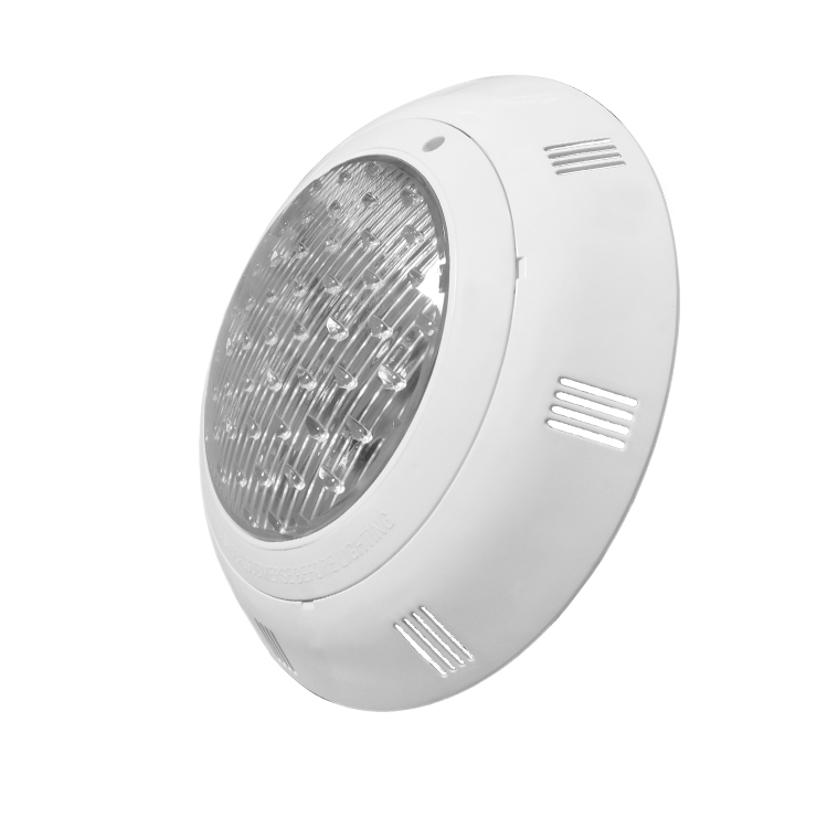 2025 Upgraded 304 Stainless Steel ABS Plastic 36W RGB LED Pool Light IP68 Color Change Concrete Pool Vinyl Liner Landscape PAR56