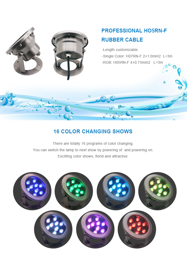 LED Spot Light Dimensions