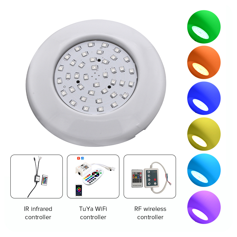 IP68 DC12V 8W RGB Slim Mini Spot Star Light Rgb Smart Underwater LED Swimming Pool Lights Brightest Led Pool Light