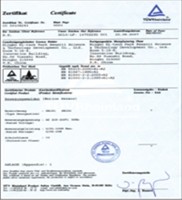 Product Certificate 1
