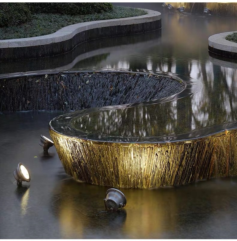 High Power IP67 Waterproof Stainless Steel Swimming Pool Light, 1-to-4 LED Underwater Light, Solar LED Spotlight