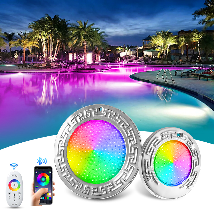 Tadpole 12V Ac Ip68 Waterproof Par56 35W Nicheless Smd2835 Remote Control Multicolor Led Rgb Underewater Light for Swim Pool