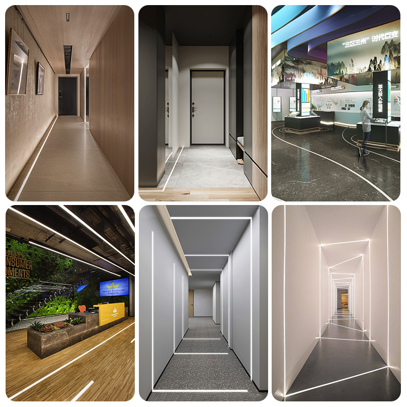 Waterproof Inground LED Aluminum Profile Channel For Outdoor Floor Lighting