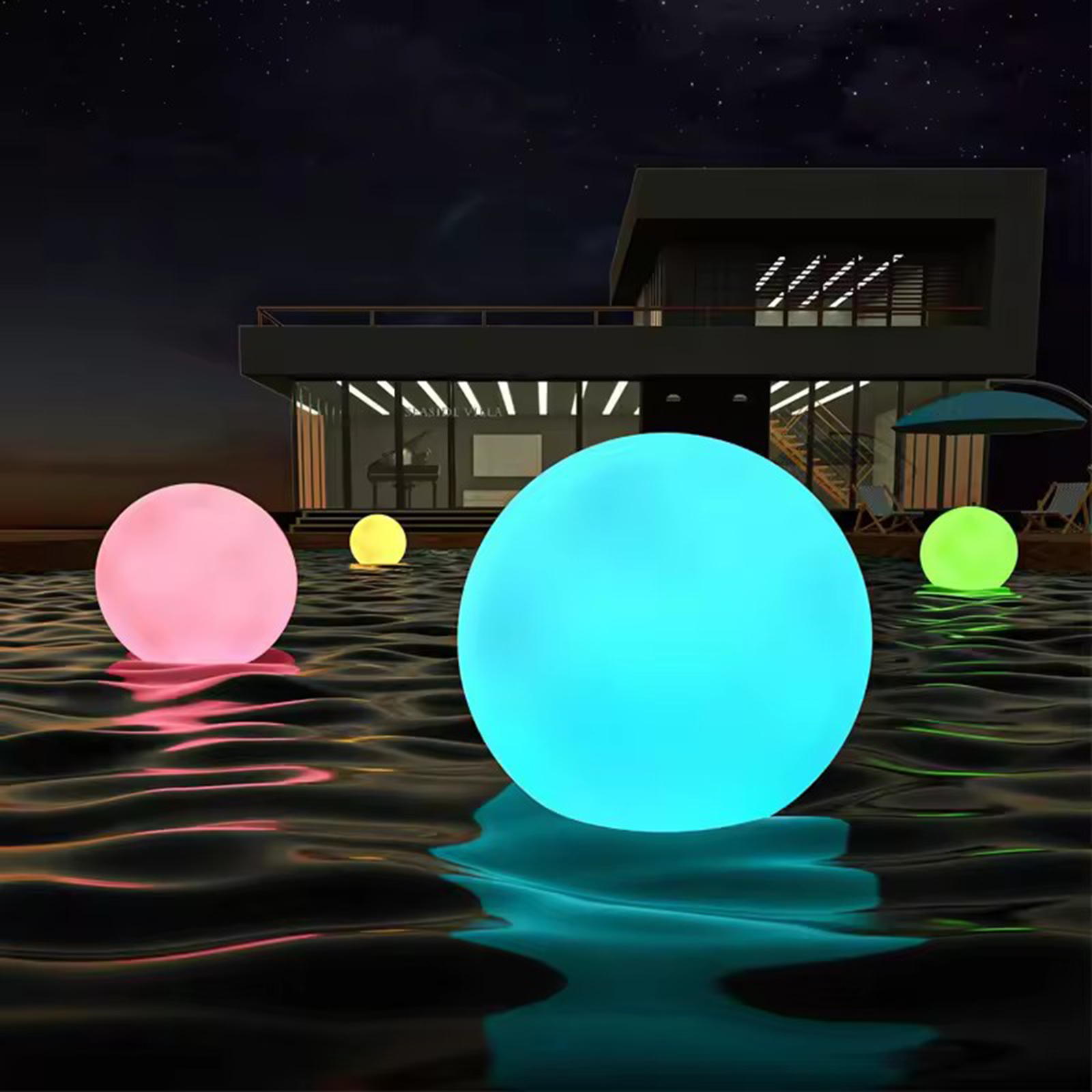 Led Ball RGB Color Changing Large Illuminated Outdoor Spheres Floating Swimming Pool Light