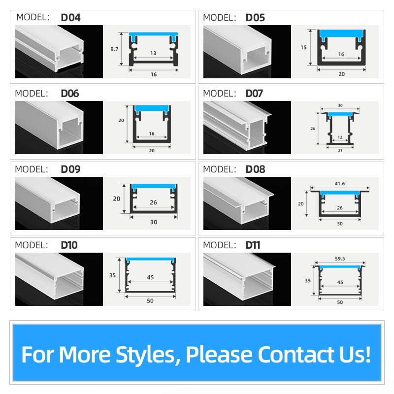 Waterproof Inground LED Aluminum Channel, Recessed Floor Linear Lighting Profile IP67