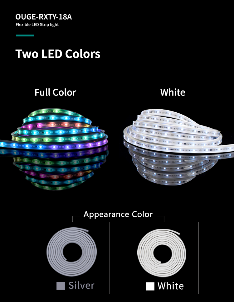 IP68 Waterproof Swimming Pool Led Strip Light Low Voltage DC24v Fixed RGB Program