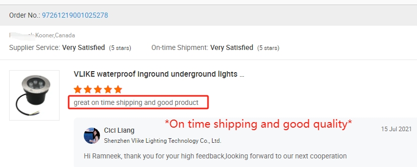 Customer Feedback Details