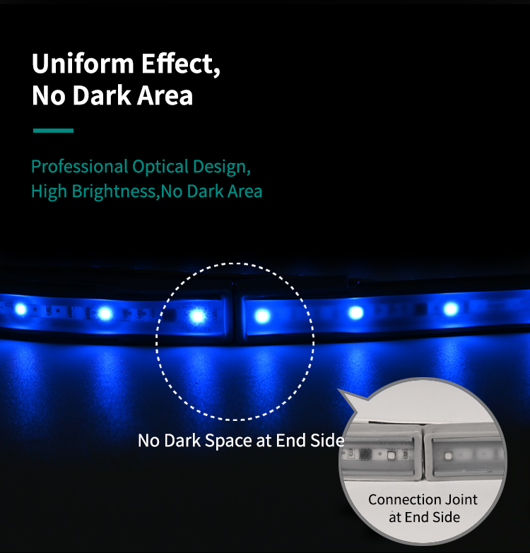 IP68 Waterproof Swimming Pool Led Strip Light Low Voltage DC24v Fixed RGB Program